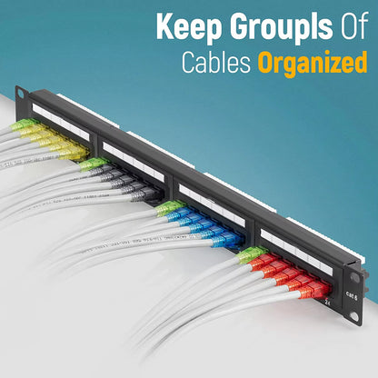 50PCS RJ45 Cat6 Pass through Connectors, Assorted Colors EZ to Crimp Modular Plug for Solid or Stranded UTP Network Cable